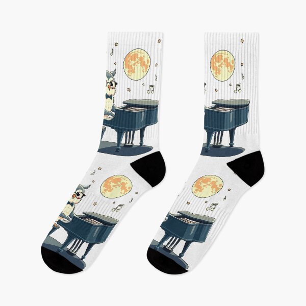 Item preview, Night composer - Owl plays the piano designed and sold by Bulwshop.