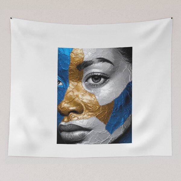 Item preview, Expressions in blue and gold designed and sold by ArtistrySky.