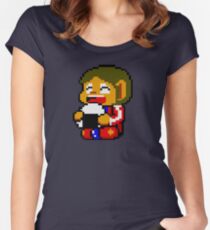 Alex with rice. Women's Fitted Scoop T-Shirt