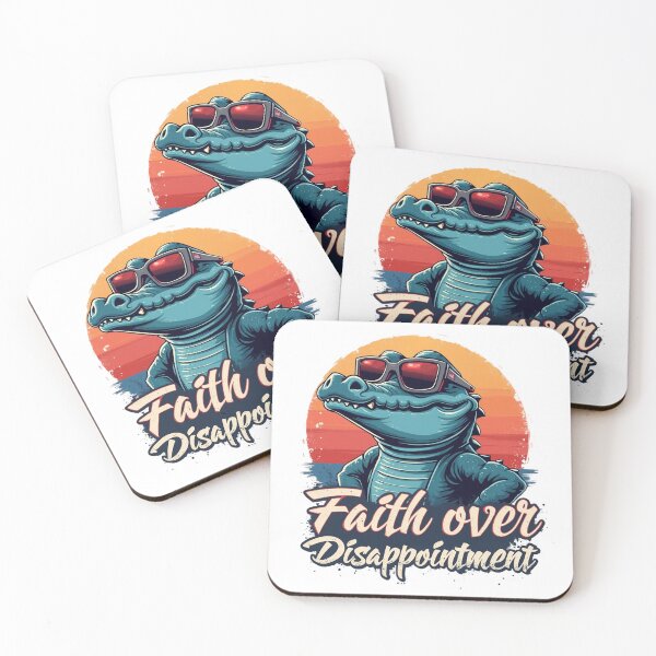 Item preview, Faith Over Disappointment, Crocodile Sporting Sunglasses Art designed and sold by Faithloveshop.