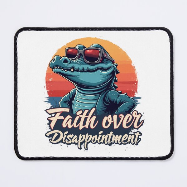 Item preview, Faith Over Disappointment, Crocodile Sporting Sunglasses Art designed and sold by Faithloveshop.