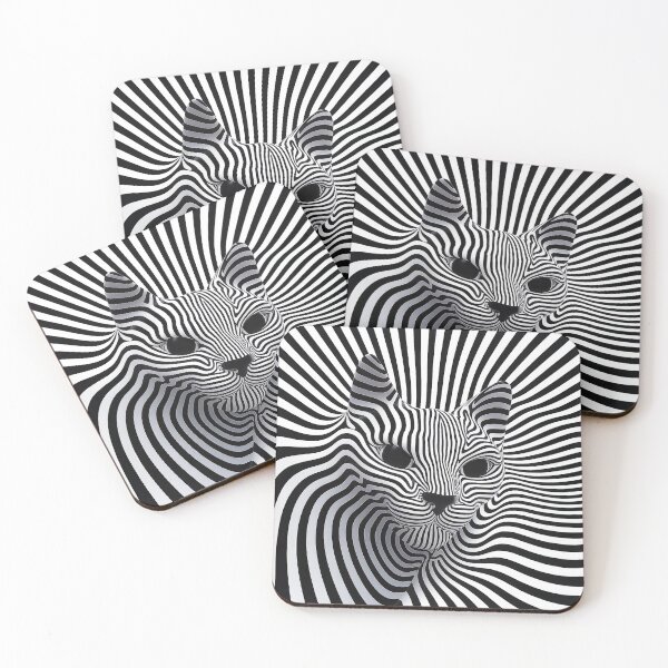 Item preview, Cat Lovers Cat Day  Mesmerizing Optical Illusion Cat  designed and sold by Amanda's Factory.