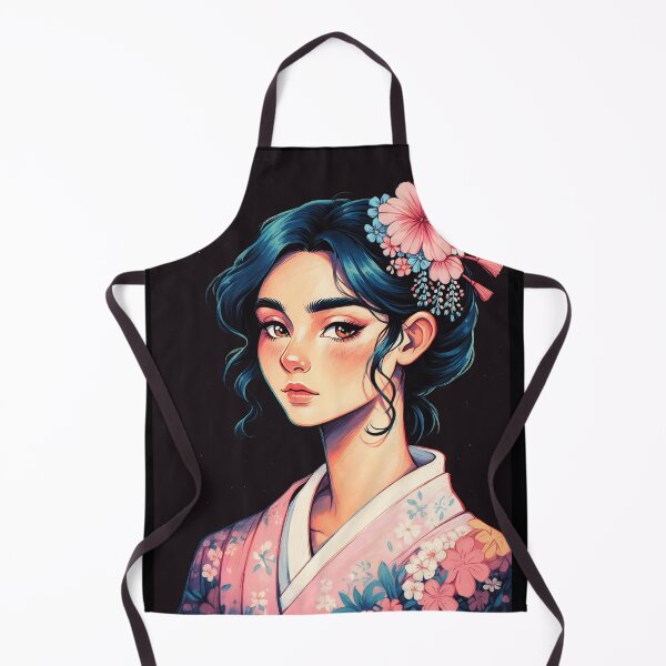 Item preview, Cute Girl in Pink Kimono designed and sold by ByteyCreatives.