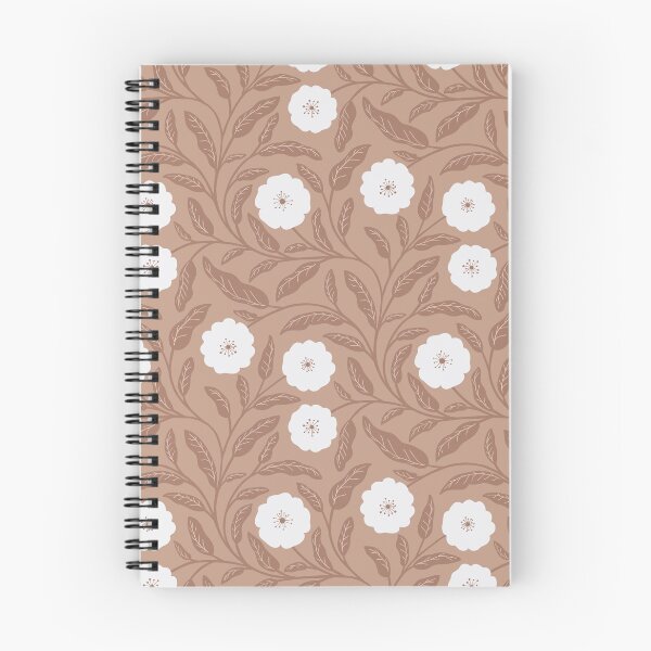 Item preview, Large Bold Cream Flowers - Mocha Mousse Cream Brown - Accent walls designed and sold by BlueLela.