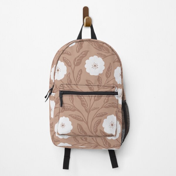 Item preview, Large Bold Cream Flowers - Mocha Mousse Cream Brown - Accent walls designed and sold by BlueLela.