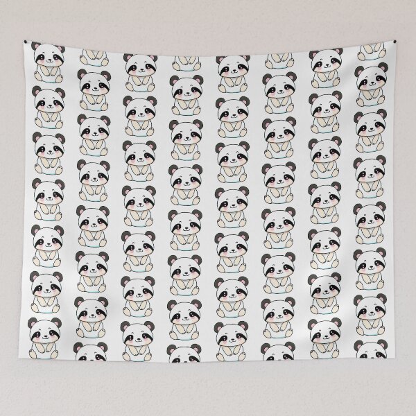 Item preview, Kawaii Round Panda designed and sold by CuteAndAesthetic.