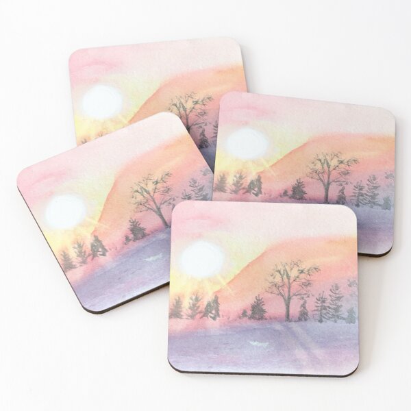 Item preview, Watercolor sunset designed and sold by NathBros.