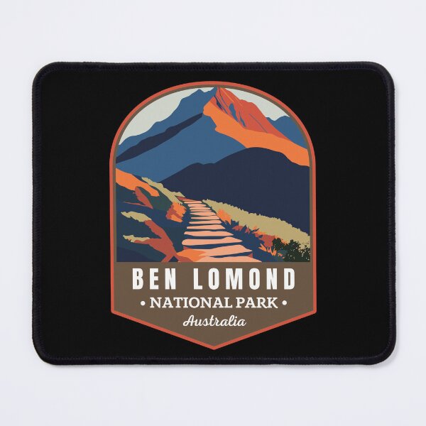 Item preview, Ben Lomond National Park in Tasmania Australia Retro Travel Art Emblem designed and sold by MaateoDesign.