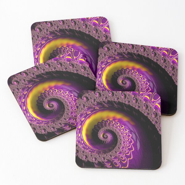 Item preview, Glowing Purple and Gold Spiral designed and sold by Elisabeth Lucas.