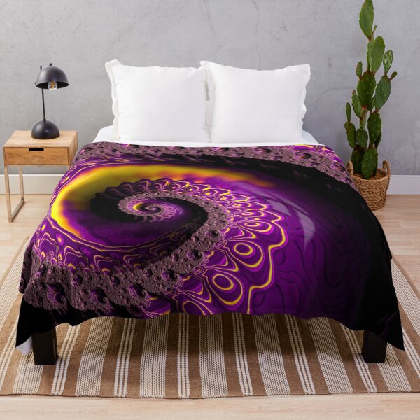 Item preview, Glowing Purple and Gold Spiral designed and sold by Elisabeth Lucas.