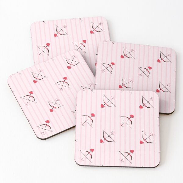 Item preview, Diagonal bow and arrow with linear textured lines background - light pink designed and sold by JasmineGDesigns.