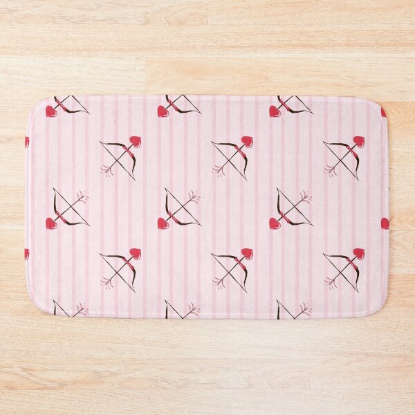 Item preview, Diagonal bow and arrow with linear textured lines background - light pink designed and sold by JasmineGDesigns.