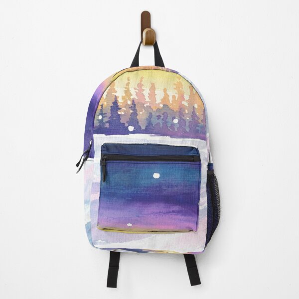 Item preview, Cozy Cabin Under a Starry Winter Twilight Sky designed and sold by artshop77.