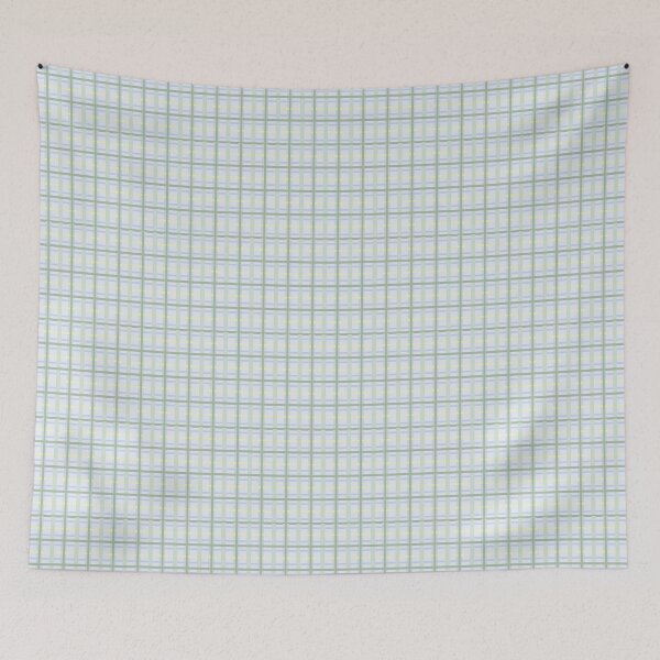 Item preview, Vintage Plaid Sages, Blues, and Yellow designed and sold by goodforsoulart.