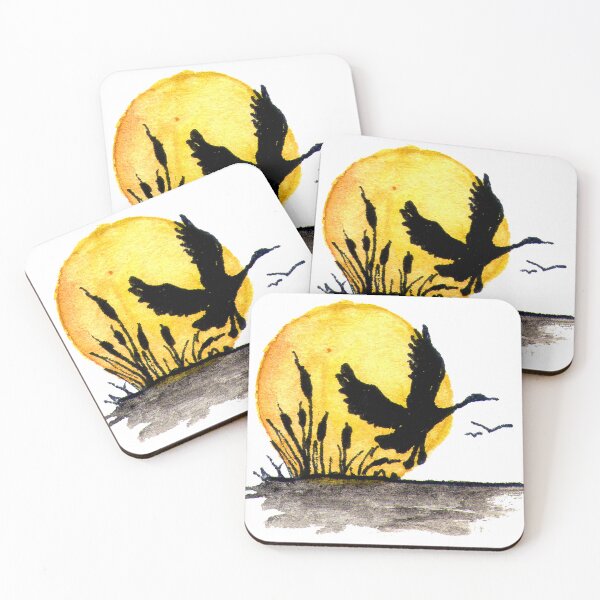 Item preview, Duck Flying at Sunset designed and sold by Aithlin123.