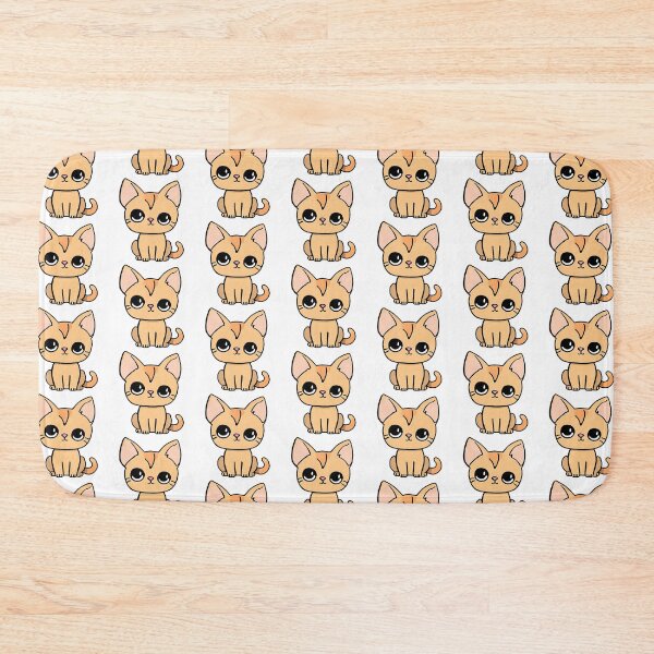 Item preview, Kawaii Abyssinian Kitten designed and sold by CuteAndAesthetic.