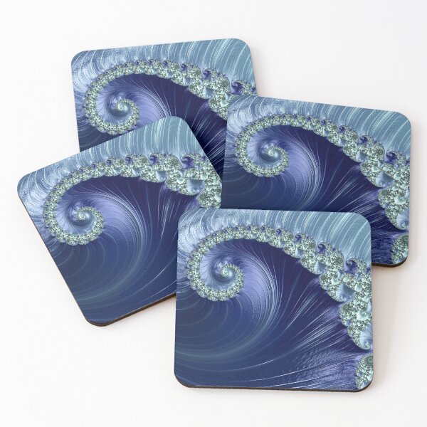 Item preview, Shiny Blue Spiral designed and sold by Elisabeth Lucas.