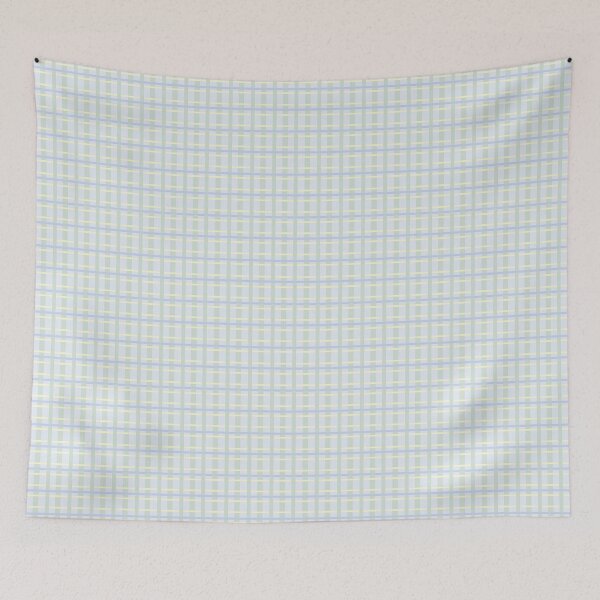 Item preview, Fun with Cross Stripes Plaid Sages, Blues, and Yellow designed and sold by goodforsoulart.