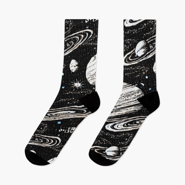 Item preview, Cosmic Black and White Planet Patterns designed and sold by CleanDecor.
