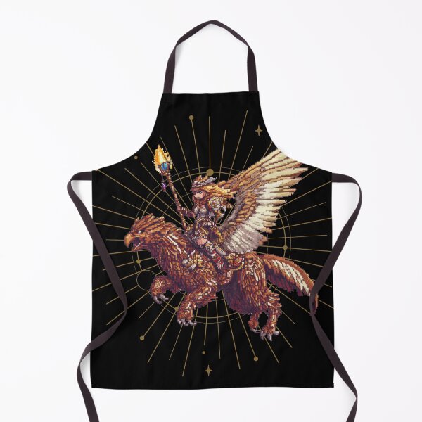 Item preview, Female Warrior Riding Griffin Pixel Art designed and sold by CriaCreative.