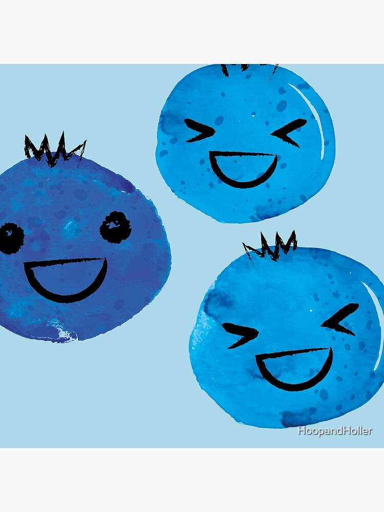 Thumbnail 2 of 2, Tote Bag, Cute Blueberry Kawaii designed and sold by HoopandHoller.