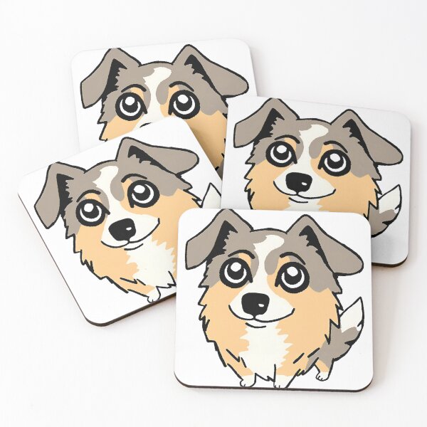 Item preview, Kawaii Australian Shepherd designed and sold by CuteAndAesthetic.