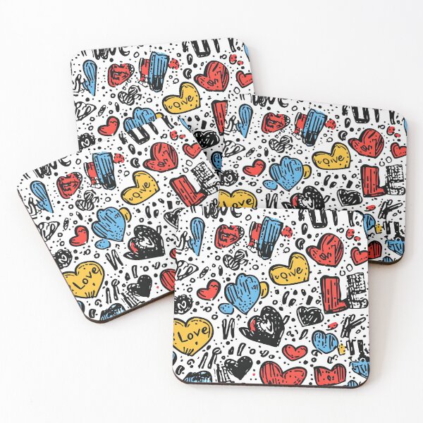 Item preview, Dynamic love pattern on contrasting backgrounds designed and sold by Piotrek0001.