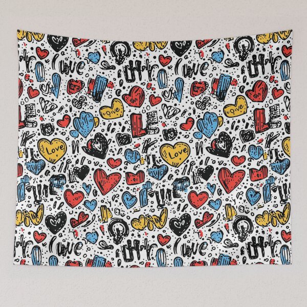 Item preview, Dynamic love pattern on contrasting backgrounds designed and sold by Piotrek0001.