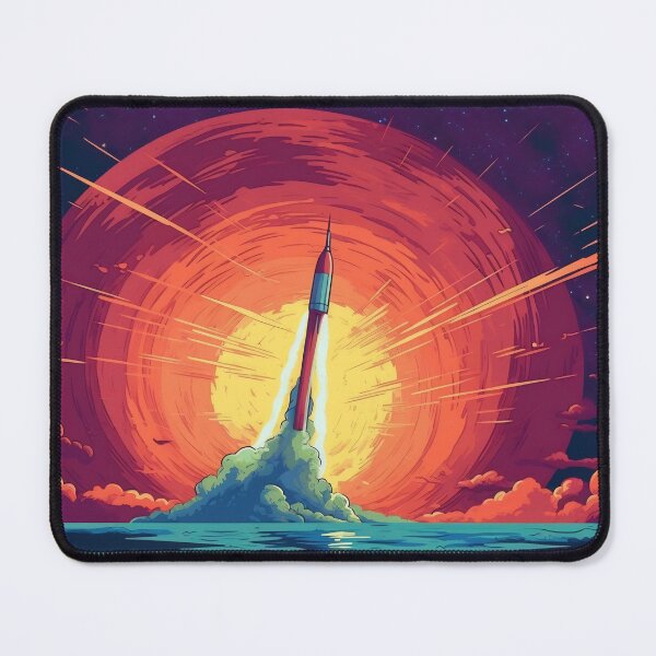 Item preview, Rocket launch, ship, 2d illustration designed and sold by anytka.