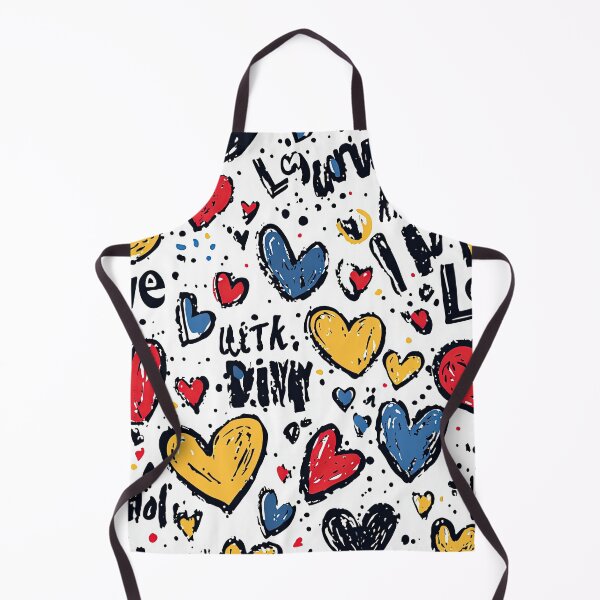 Item preview, Graffiti-style hearts with abstract vibrant designs designed and sold by Piotrek0001.