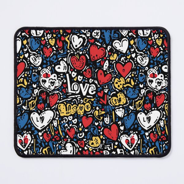 Item preview, Playful love-themed hearts in bright graffiti colors designed and sold by Piotrek0001.
