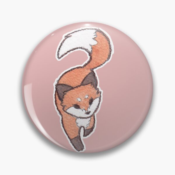Item preview, jumping Fox - "stickers and pins only" ver designed and sold by lilRaku.