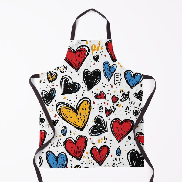 Item preview, Youthful graffiti hearts on bold contrasting tones designed and sold by Piotrek0001.