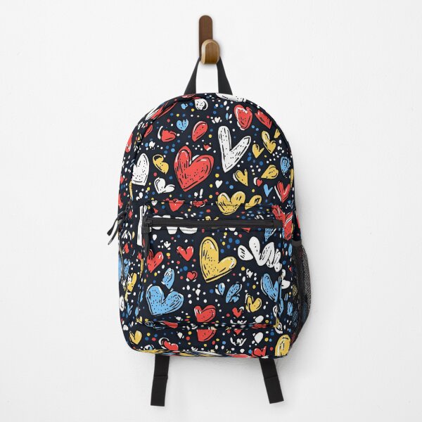 Item preview, Contrasting love patterns featuring vibrant graffiti hearts designed and sold by Piotrek0001.
