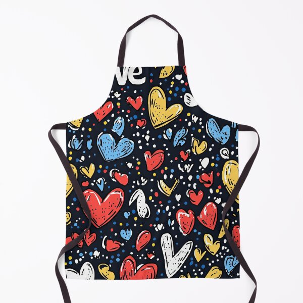 Item preview, Contrasting love patterns featuring vibrant graffiti hearts designed and sold by Piotrek0001.