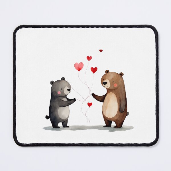 Item preview, Watercolor bear, watercolor bear, valentine day, love, adorable animals designed and sold by Victoria Riabov.