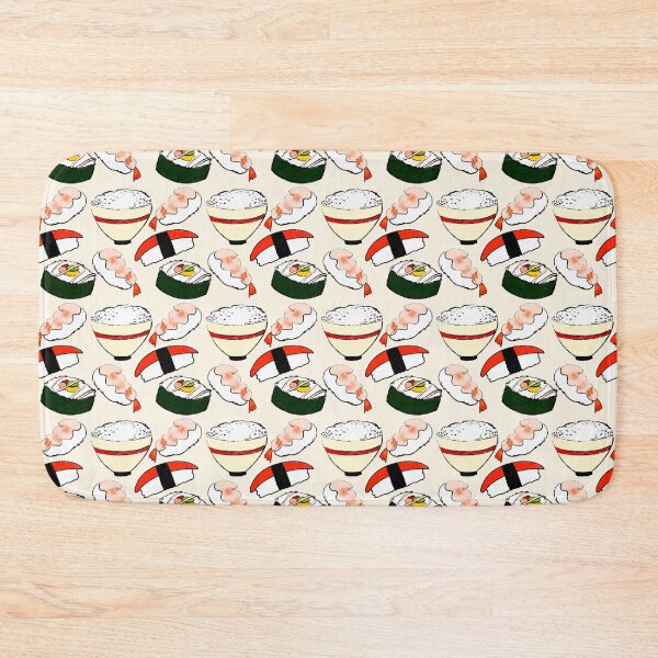 Item preview, Sushi Pattern design designed and sold by vomwegstudio.