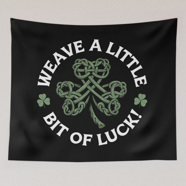 Item preview, Weave a Little Bit of Luck - Celtic Knot Shamrock designed and sold by JPees.