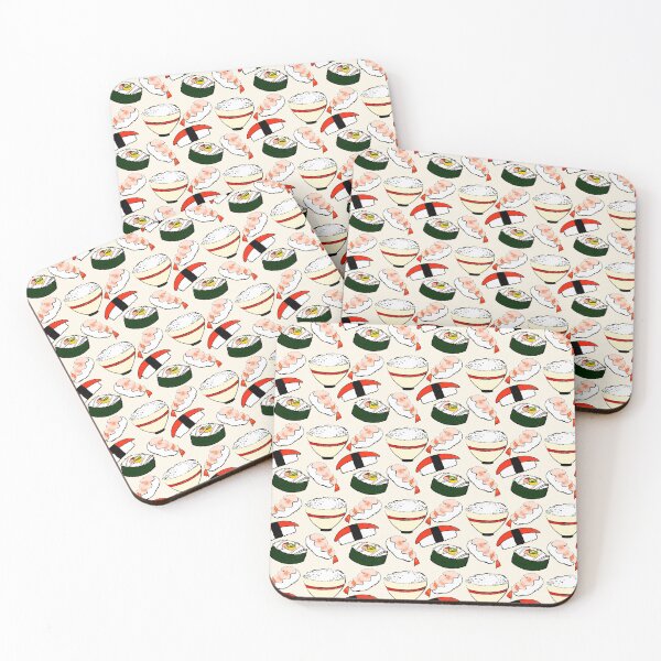 Item preview, Sushi Pattern design designed and sold by vomwegstudio.