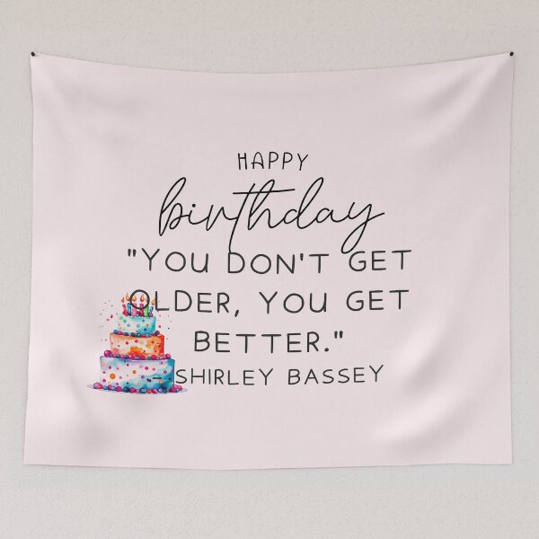 Item preview, Shirley Bassey on Aging Gracefully and Growing Stronger designed and sold by famousquotess.
