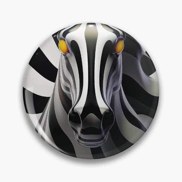Artikelvorschau, Auffallende abstrakte Zebrakunst Hypnotic 3D entworfen und verkauft von Amanda's Factory.
