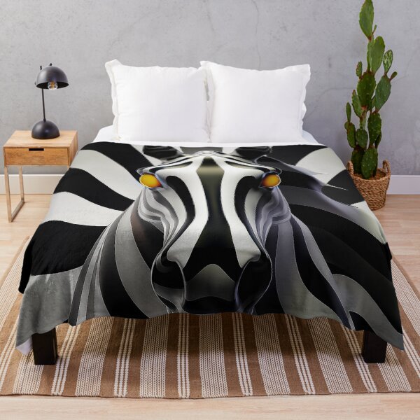 Artikelvorschau, Auffallende abstrakte Zebrakunst Hypnotic 3D entworfen und verkauft von Amanda's Factory.