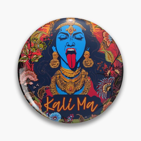 Item preview, Kali Ma Hindu Deity Floral Design designed and sold by Amandajoy333.