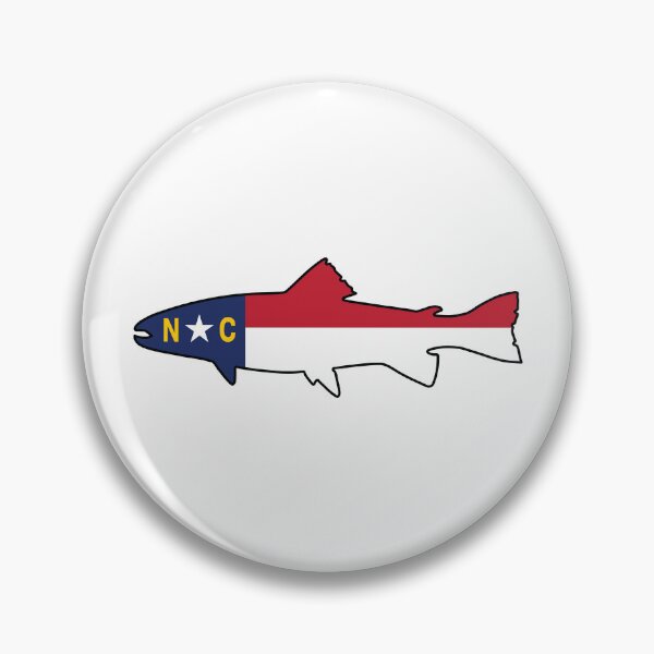 Item preview, North Carolina State Flag Trout Fishing Classic designed and sold by BikeVoucherJr.