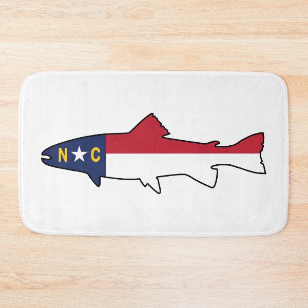 Item preview, North Carolina State Flag Trout Fishing Classic designed and sold by BikeVoucherJr.