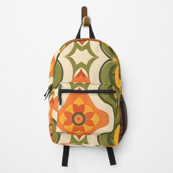 Item preview, Green Yellow Orange Mirror Image Folk Pattern designed and sold by CoolMantras.