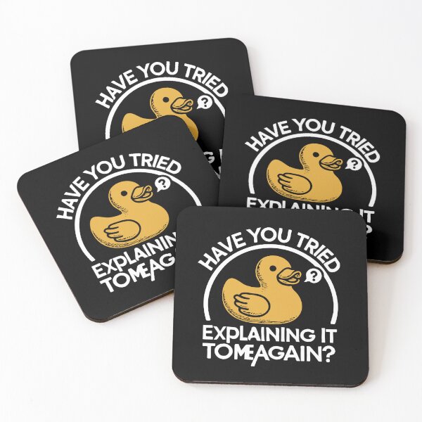 Item preview, Rubberduck Debugging: Coding Humor for Programmers designed and sold by bearification.