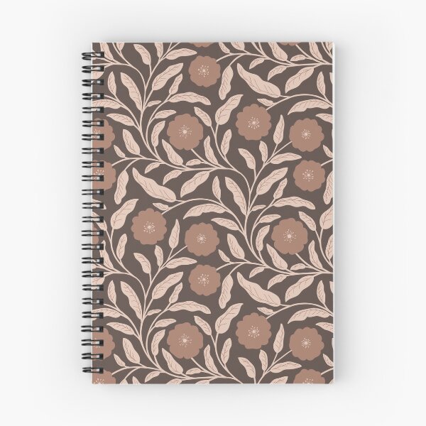 Item preview, Click to favorite design  Large Bold Brown Flowers - Mocha Mousse - Dark Background designed and sold by BlueLela.