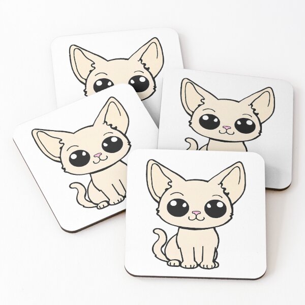 Item preview, Kawaii Devon Rex designed and sold by CuteAndAesthetic.
