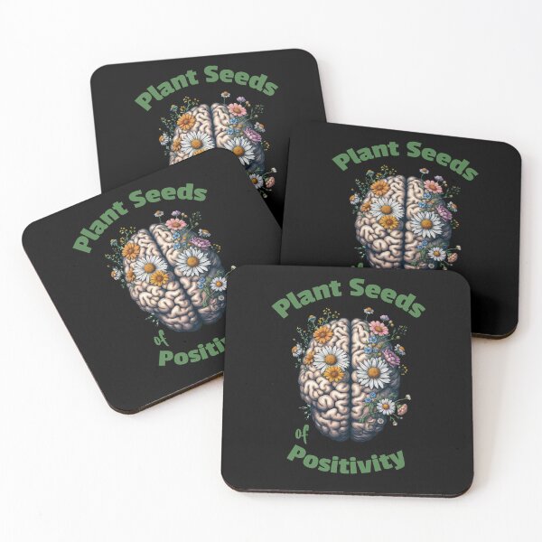 Item preview, Brain, Mindfulness,  motivational quote, cultivating Mental Health and Wellness, blue color floral brain designed and sold by Collagedream.